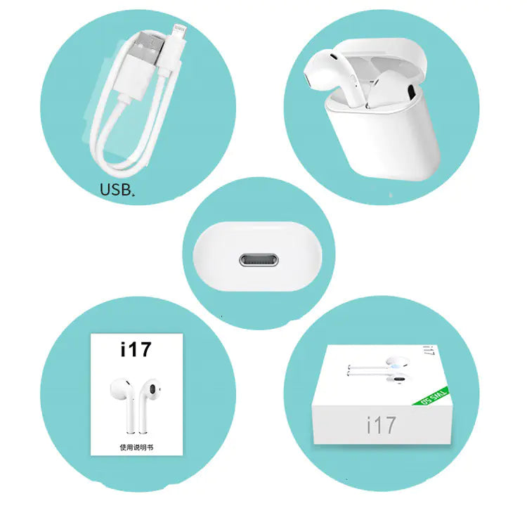 i17 TWS Auriculares Inalámbricos Control Táctil Bluetooth 5.0