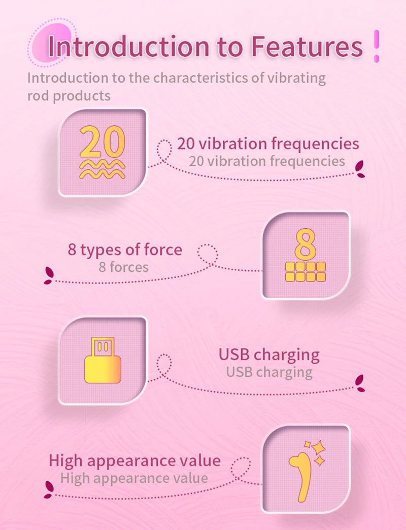 Personal Rechargeable Vibrating Massager with 8 Intensity for Muscles Relax Handheld Deep Tissue Massager Therapy Relieve Pain