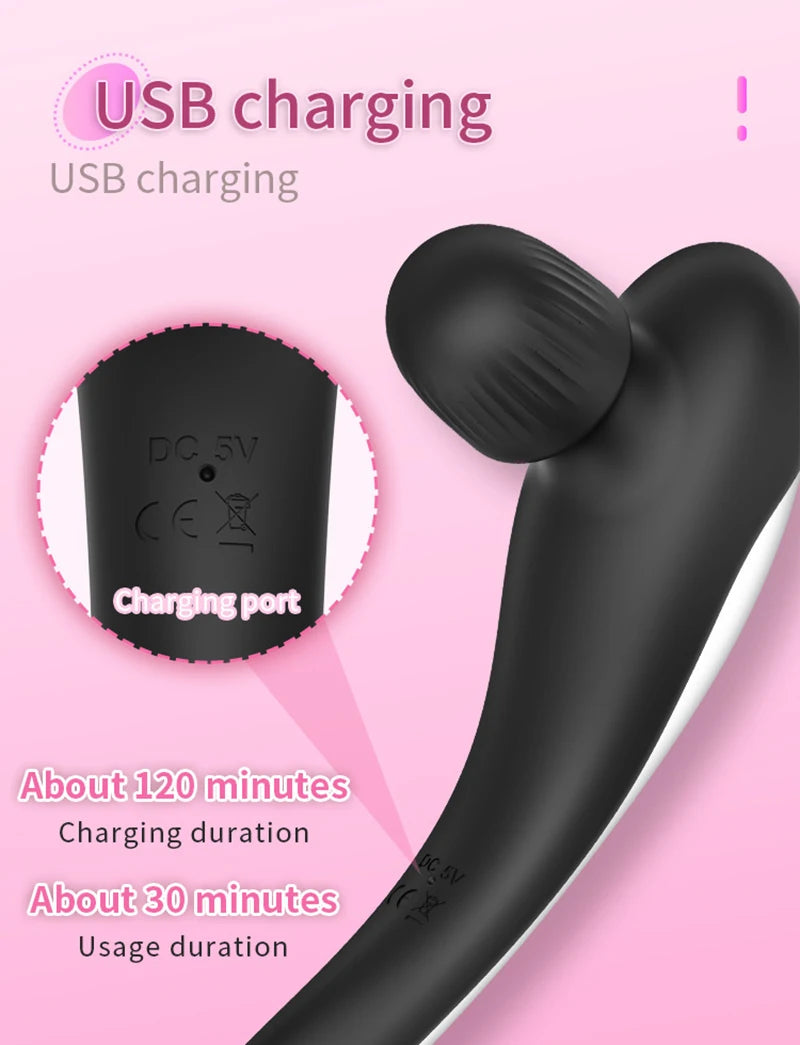 Personal Rechargeable Vibrating Massager with 8 Intensity for Muscles Relax Handheld Deep Tissue Massager Therapy Relieve Pain