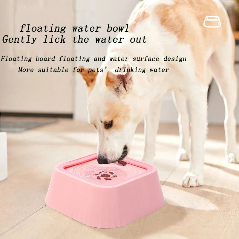 Fuente de agua para mascotas, antiderrames, bebedero lento para perros, filtro, boca no húmeda, extraíble, suministros para mascotas