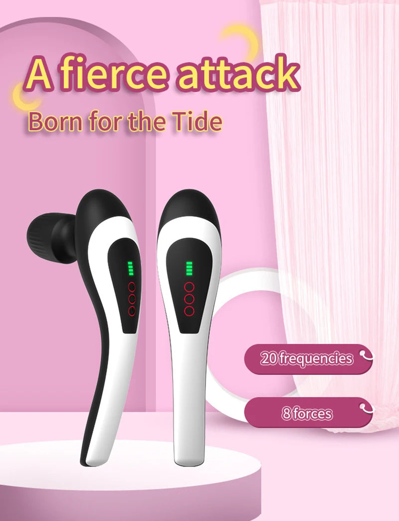Personal Rechargeable Vibrating Massager with 8 Intensity for Muscles Relax Handheld Deep Tissue Massager Therapy Relieve Pain